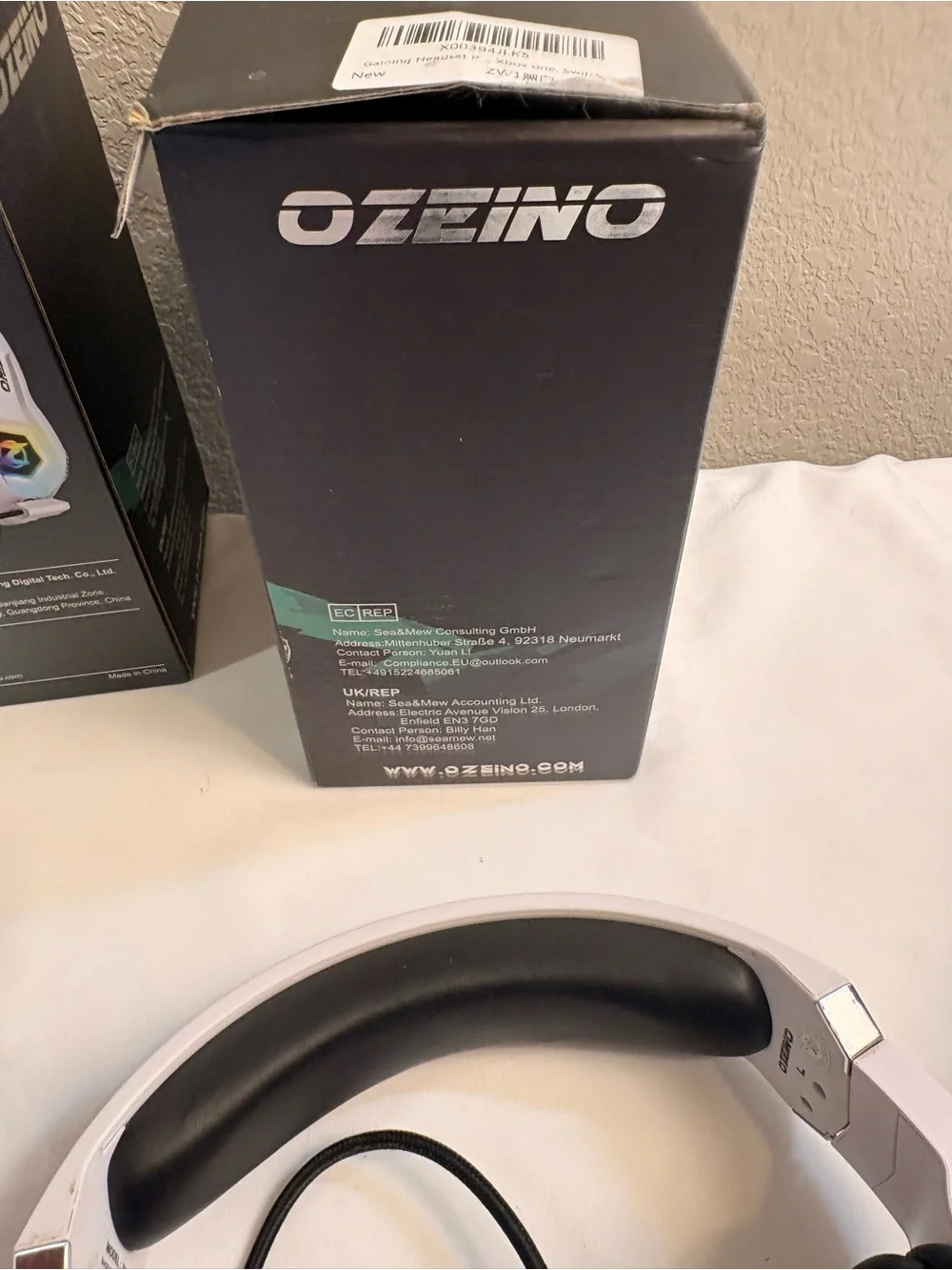 Ozeino White ZW1 Gaming Headset with Microphone